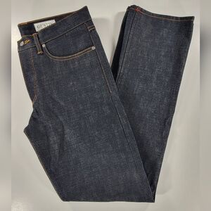 Gustin #75 Okayama Standard Japanese Selvedge Straight Raw Denim Jeans Men 33x34